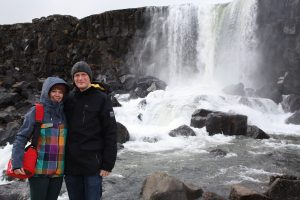 Wasserfall in Þingvellir